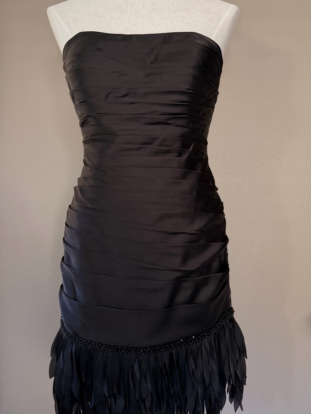 Jessica Simpson Collections Black Strapless Cocktail Dress